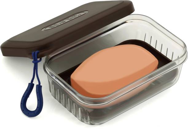 हैप्पी Leakproof Travel Soap Case , Soap Dish Box Cover, Soap Holder Bar for Bathroom