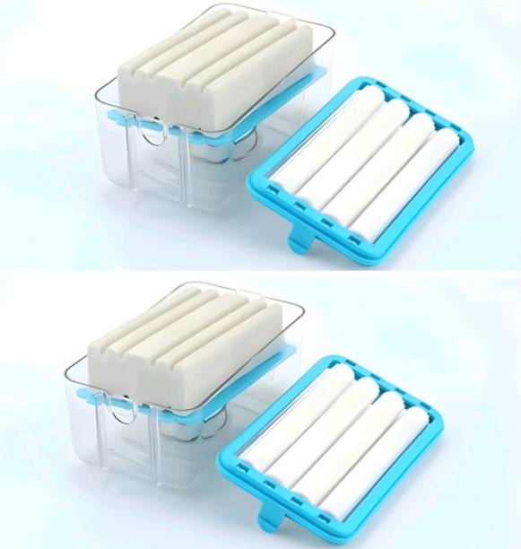 MANANI (PACK OF 2) 2-IN-1 SOAP DISPENSER ROLLER AND PORTABLE SOAP DISH