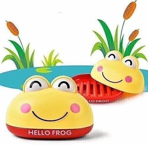 KEETLY Frog Soap Box Bathroom Soap Holder with Case Lid Jewelry Storage Box