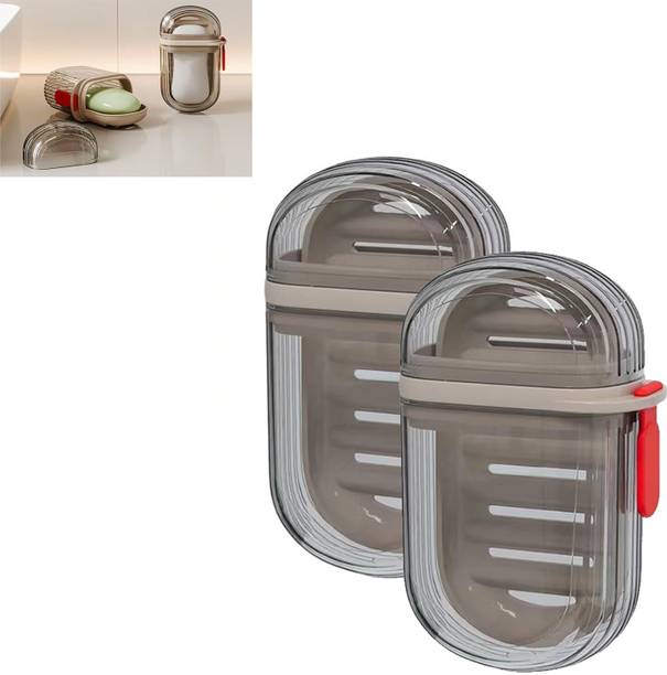 kkart New Portable Soap Container with Lid, Soap Case/Holder for Traveling