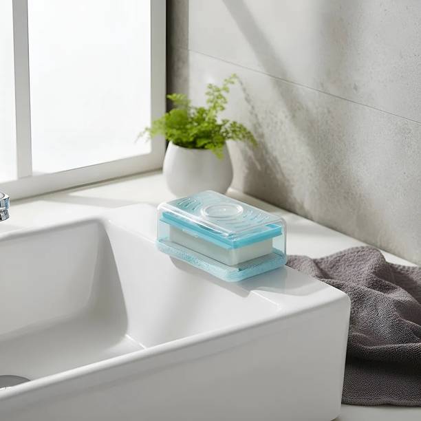 SATSUN ENTERPRISE Plastic Soap Holder Foaming Soap Bar Box For Home, Kitchen, Bathroom Dispensor