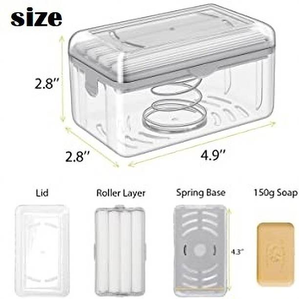 SellVera Soap Holder Foaming Soap Bar Box for Home, Kitchen ,Bathroom Bar Soap