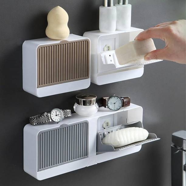ANUSHRE WALL MOUNTED DOUBLE LAYER SOAP BOX