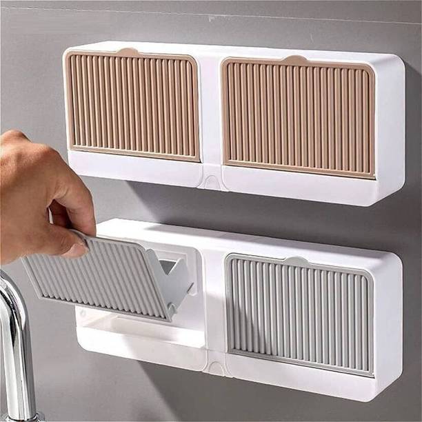 इप्सित Double Bar Soap Dish with Drainage Box