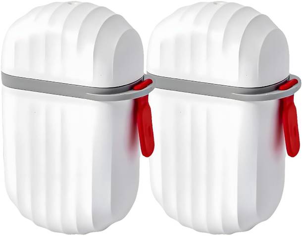MANANI (PACK OF 2) TRAVEL SOAP CASE WHITE, SOAP HOLDER, SOAP BOX
