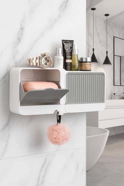 Greyoe Double Bar Soap Dish with Drainage Box
