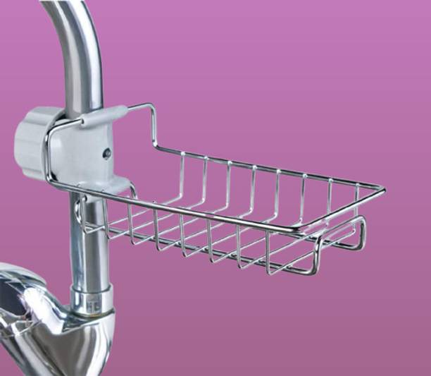 Baynx Cooking while Stainless Sponge Sink Steel Faucet as well as Soap Caddy Holder