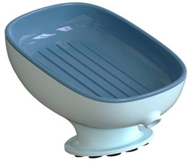 YANCI Soap Holder Suction Cup Base Soap Box Self Drain Soap Box Bathroom Soap Dish