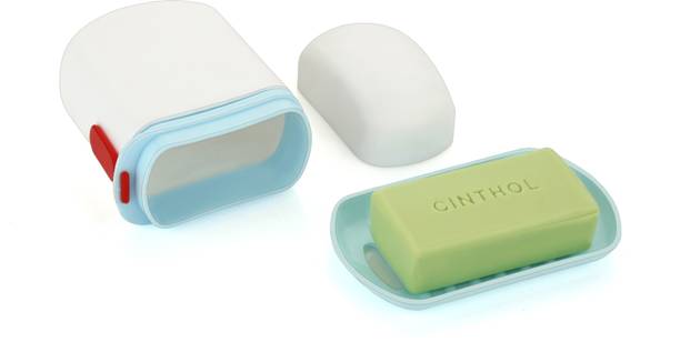 HAPPI Leakproof Travel Soap Case, Soap Dish Box Cover, Soap Holder Bar for Bathroom