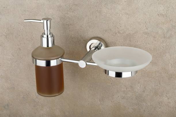 Well Set Liquid Dispenser/Liquid Holder/Soap case Holder /Soap Dish Stainless Steel