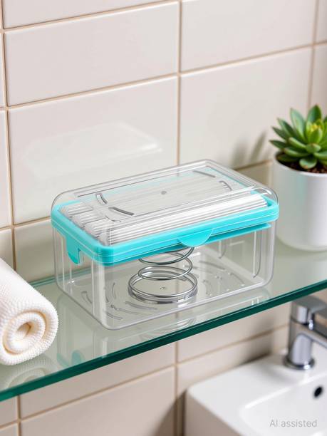 FerxiicExpo Soap Cleaning Storage Foaming Box with Bubbler,Soap Saver Box Case for Bathroom