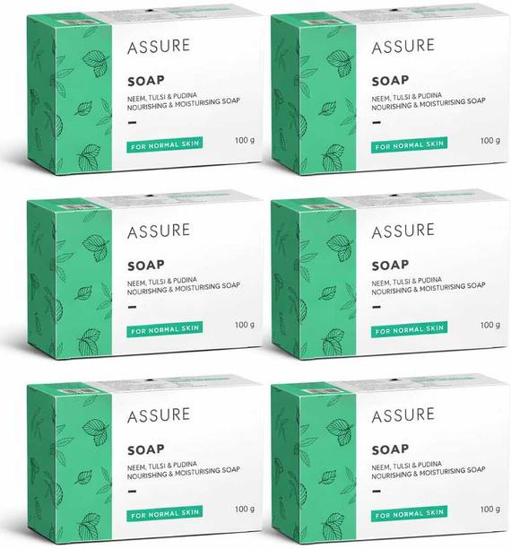 Vestige NEEM TULSI AND PUDINA SOAP PACK OF 6 , EACH 100GM SOAP PACKING
