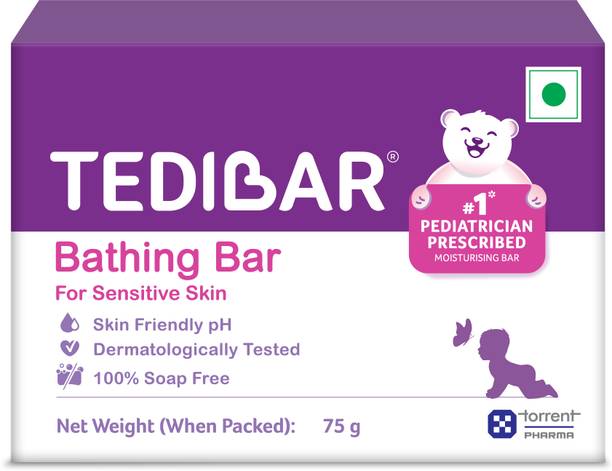 Tedibar Moisturising Baby Bathing Bar | 100% Soap Free | Skin Friendly pH - By Torrent