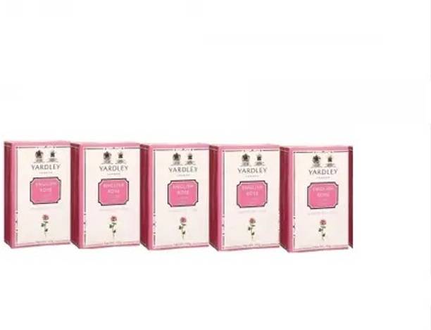 Yardley London ENGLISH ROSE LUXURY SOAP ,100GM EACH ,PACK OF 5