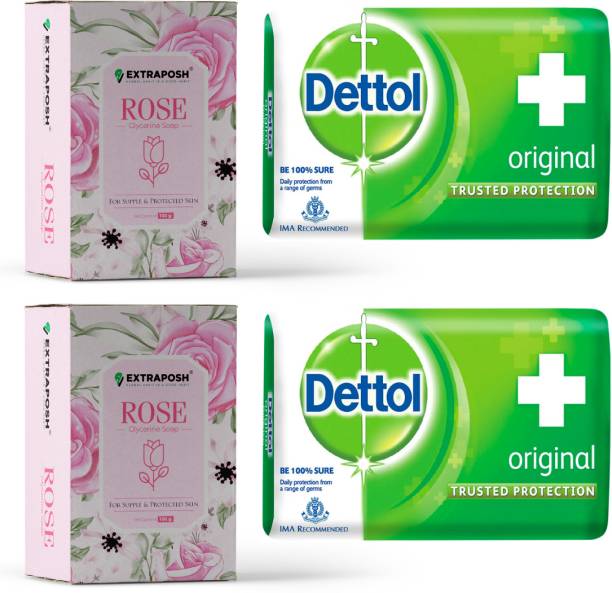 Dettol Original Protection Soap with Glycerine Base Rose Soap