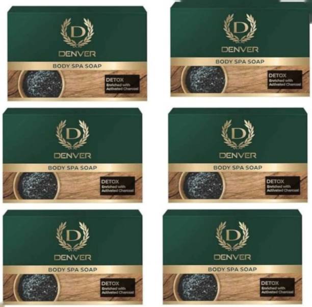 DENVER Detox Body Spa Soap - 125GM Each (Pack of 6)