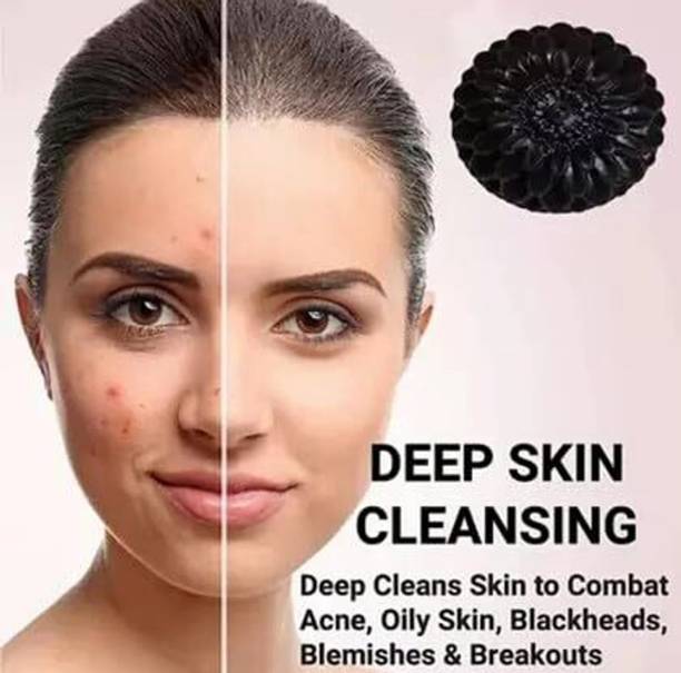 GLAFIRA Charcoal Soap Deep Cleansing, Tan Removal, Acne Control & Skin Brightening Soap
