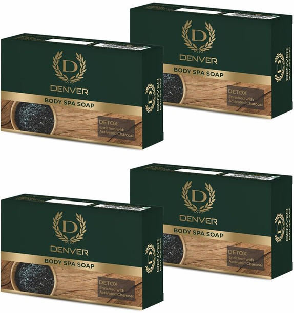 DENVER Body Spa Soap DETOX Enriched With Activated Charcoal