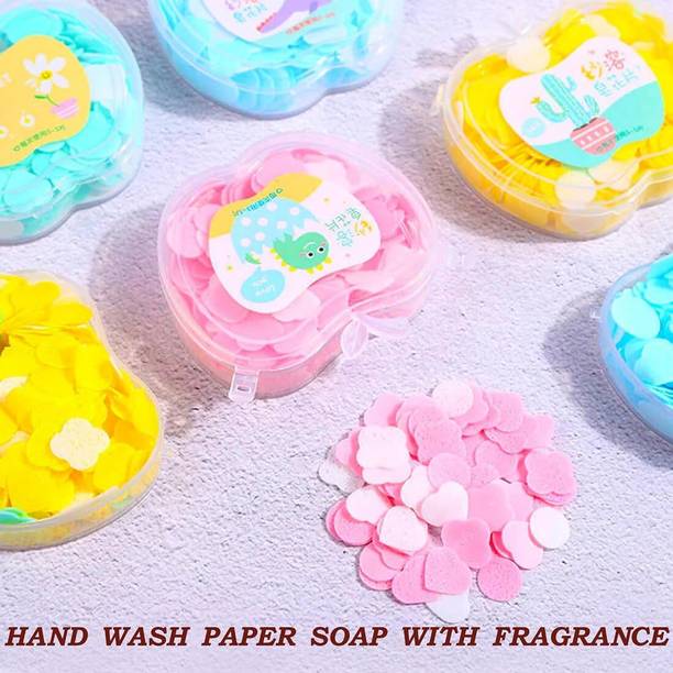 cezliar Portable Flower Pepar soap | Apple Shape Soap For Travelling (1 random flavour)