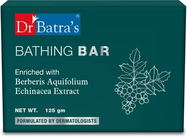Dr Batra's Bathing Bar Enriched With berberis Aquifolium & Echinacea - 125 gm