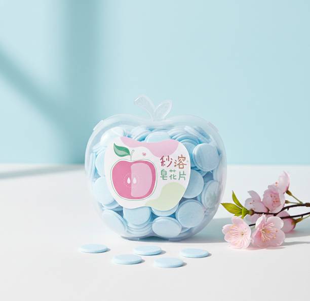 sassy beauty Apple Shape Paper Soap Easy Use Hand Wash Sheets