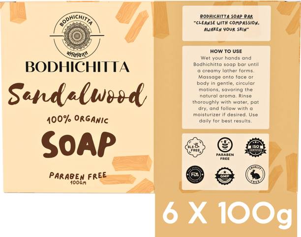 Bodhichitta Sandalwood Soap with Glycerin for Radiant and Hydrated Skin