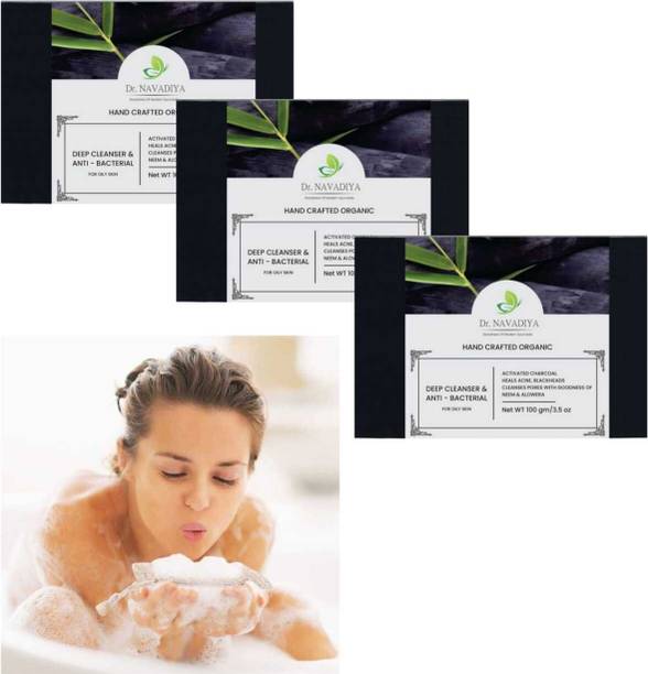 Dr. NAvadiya Charcoal 3 Soap Bath a]