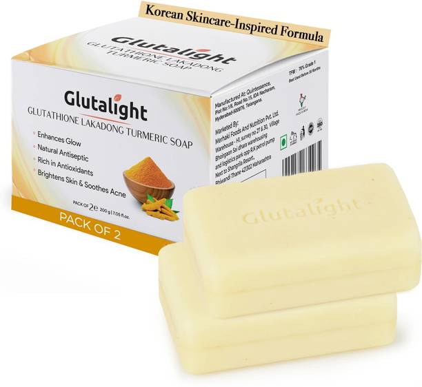 Glutalight Glutathione Lakadong Turmeric Soap | Tan Removal Soap For Men & Women