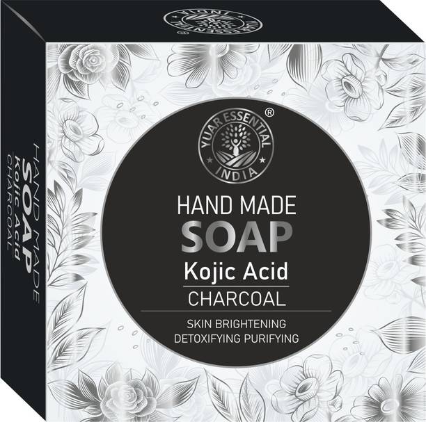 YUAR ESSENTIAL Kojic Acid 2% Soap with Charcoal | Reduce Pigmentation | For All Skin Types