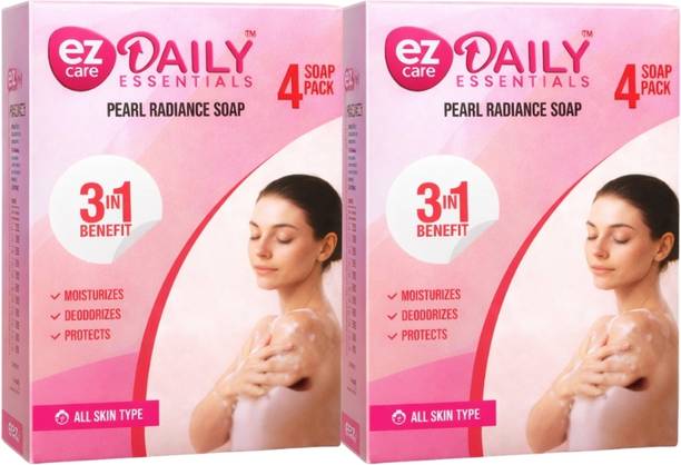 ezcare Pearl Radiance Soap Moisturising + Deodorising + Germ Protection( Pack of 2)