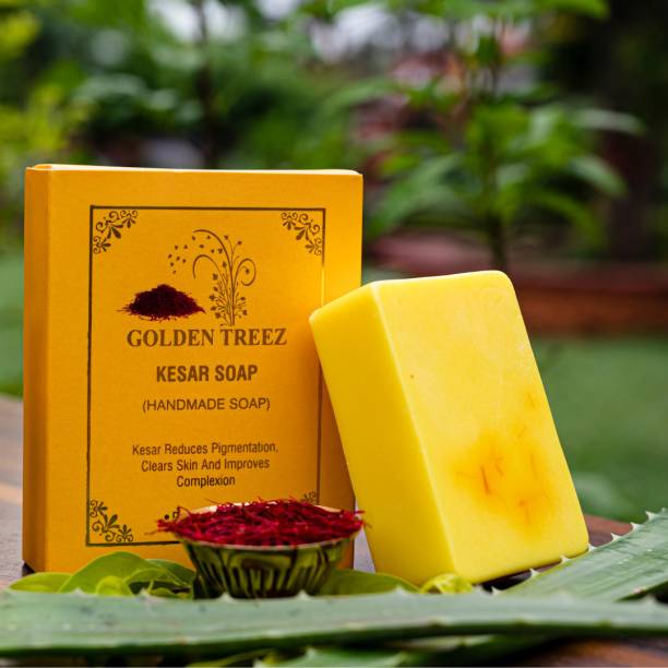 Golden Treez Saffron Handmade Soap For Fairness Natural Soap Pack of 1