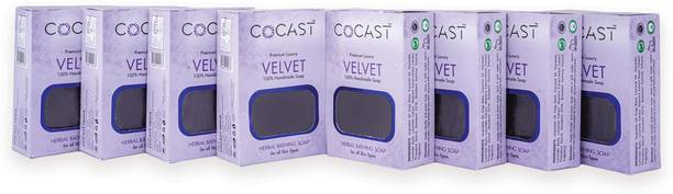 cocast Solid Velvet Soap Bar - 100g - Pack of 8