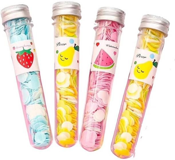 GOLD MAX Tube Shape Bottle Paper Soap For Travel | Portable Flower Tube Petals PACK OF 4