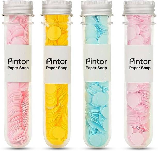 Pintor Paper Soap (Pack of 4) for Hand Wash | Portable School, Office & Travel Soap