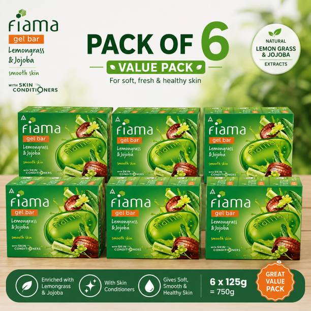 FIAMA Lemongrass & Jojoba (125g, Pack of 6)