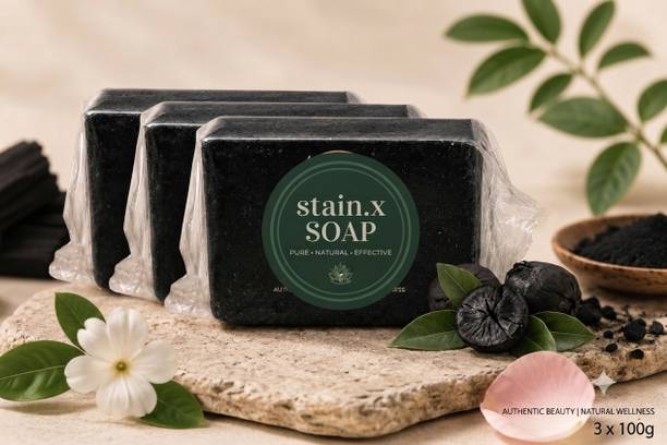 Stain.X Natural Charcoal Soap for Clean Fresh Skin