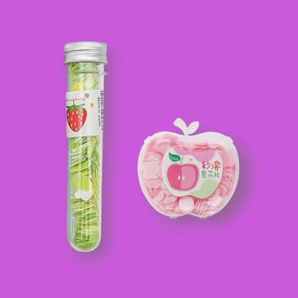 asija makeovers Best quality Tube Shape Paper Soap with Apple Shape Disposable Paper Soap