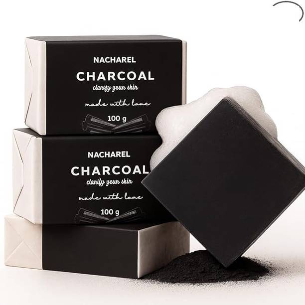 NACHAREL Charcoal Soap | Pure & Gentle Bathing Bar | Rejuvenate Nourishing Cleansing Bar