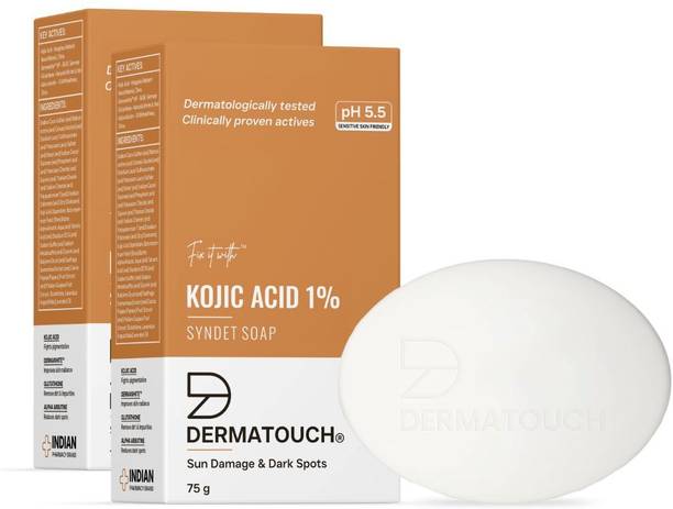 Dermatouch Kojic Acid 1% Soap with Glutathione | For Pigmentation & Sun damage