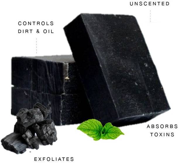 Dr. NAvadiya 3 Pack Of Charcoal Soap For Skin Moisturizing