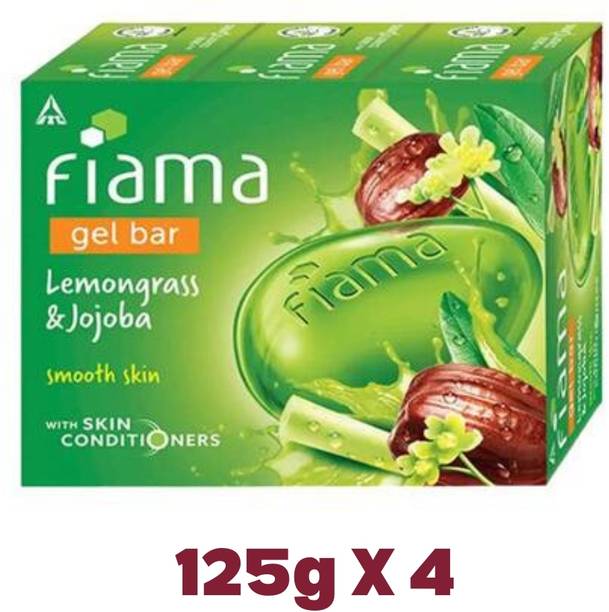 FIAMA Lemongrass & Jojoba Soap Gel Bathing Bar, for Moisturized & Radiant Skin