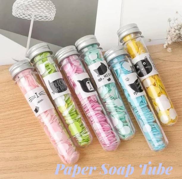 Vana Glow Disposable Hand Wash Paper Soap 6 Tube Safe Travel