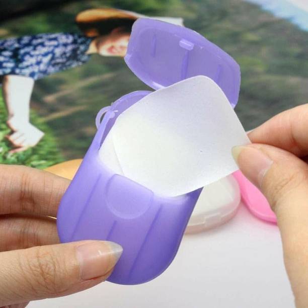 G LOOK पेपर सोप स्ट्रिप बॉक्स फोर ट्रैवलिंग/ पोर्टेबल डिस्पोज़ेबल