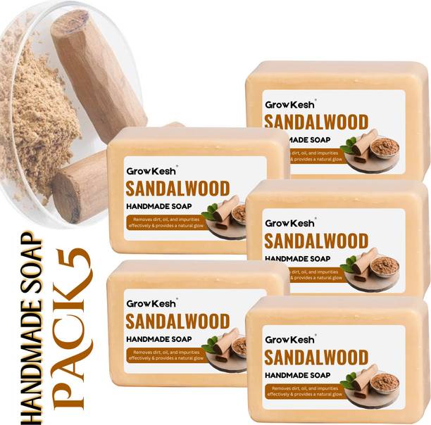Growkesh Sandalwood soap For Smooth Skin | Soap for Healthy Skin |Soap