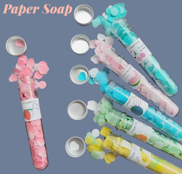 RIVA BLOSSOM 6 Tube Bottle Travel Clean Paper Soap