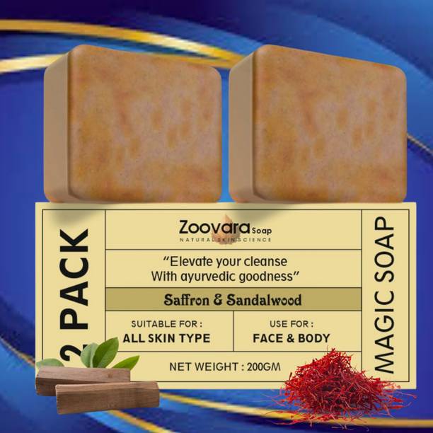 zoovara Magic Soap Sandalwood Soap: Restore Radiance and Smoothness to Skin.