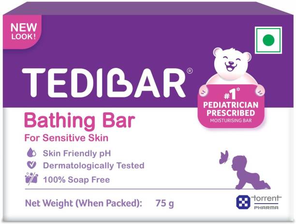 Tedibar Baby Bathing Bar Soap Pack of 1 pc (75 g)