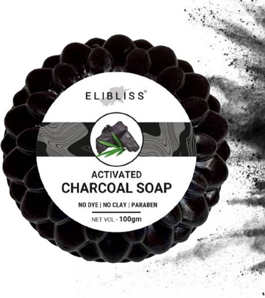 ELIBLISS Activated Charcoal Melt and Pour Soap Base-SLS, SLES and Paraben Free