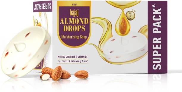 BAJAJ Almond Drops Moisturizing Soap 100G * 4 (4 x 100 g)
