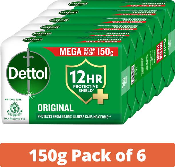 Dettol Original Bathing Soap Bar with 12hr Germ protection